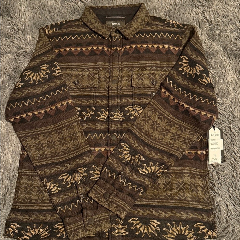 Roark Nordsman Jacquard Long-Sleeve Flannel - Men's Small